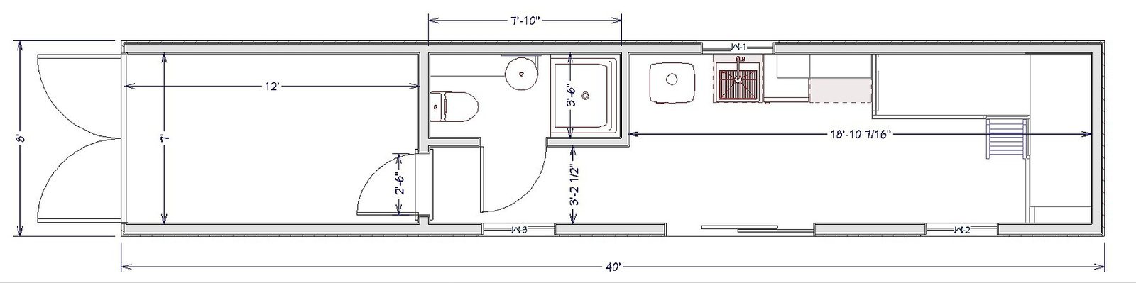 40ft Augustine Container Home – Open Plan, 1 Bath – 40FT Augustine Luxury Container Home with Kitchen, Bathroom & Garage | Ready to Ship | Free USA Delivery — 40ft — new in new condition (15)