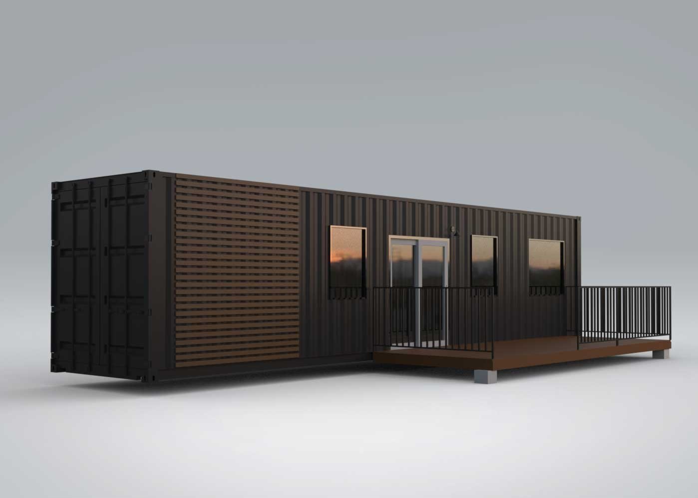 40ft Kennedy Container Home – 1 Bed, 1 Bath – 40ft Kennedy Luxury Container Home | 1 Bed 1 Bath Prefab Shipping Container House — 40ft — new in new condition (23)