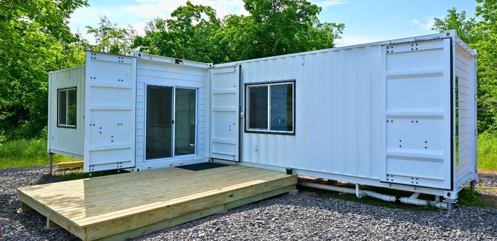 40ft + 20ft Container Home – The Fulton, 2 Bedrooms – Luxury 2 Bedroom Shipping Container Home | 40ft + 20ft Modern Container House | The Fulton — 20ft — new in new condition