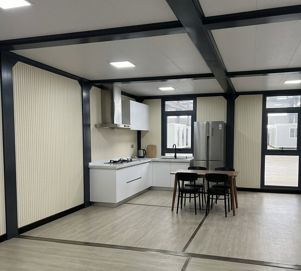 4-Bedroom Two-Story Container Home – Balcony, 2 Baths – 4 Bedroom 2 Story Luxury Modular Container Home Villa – Fully Furnished Prefabricated Portable House with Balcony — 20ft — new in new condition (14)