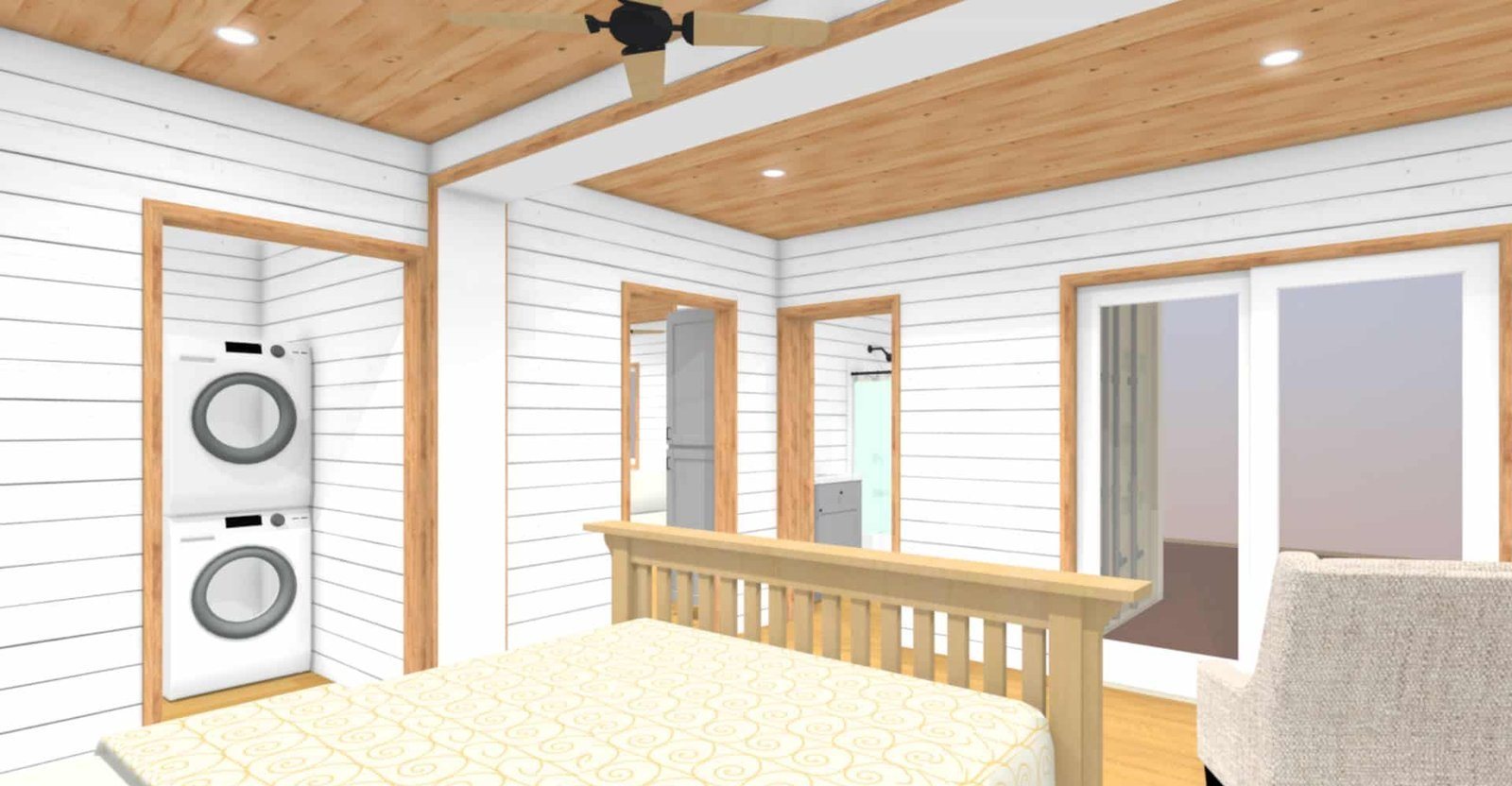 3-Module Container Home – The Huntington, 2 Bedrooms – The Huntington – Luxury Two Bedroom Shipping Container Home | Two 40ft + One 20ft Container Home — 20ft — new in new condition (7)