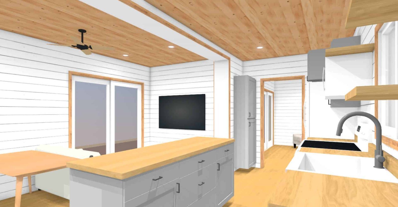 3-Module Container Home – The Huntington, 2 Bedrooms – The Huntington – Luxury Two Bedroom Shipping Container Home | Two 40ft + One 20ft Container Home — 20ft — new in new condition (10)