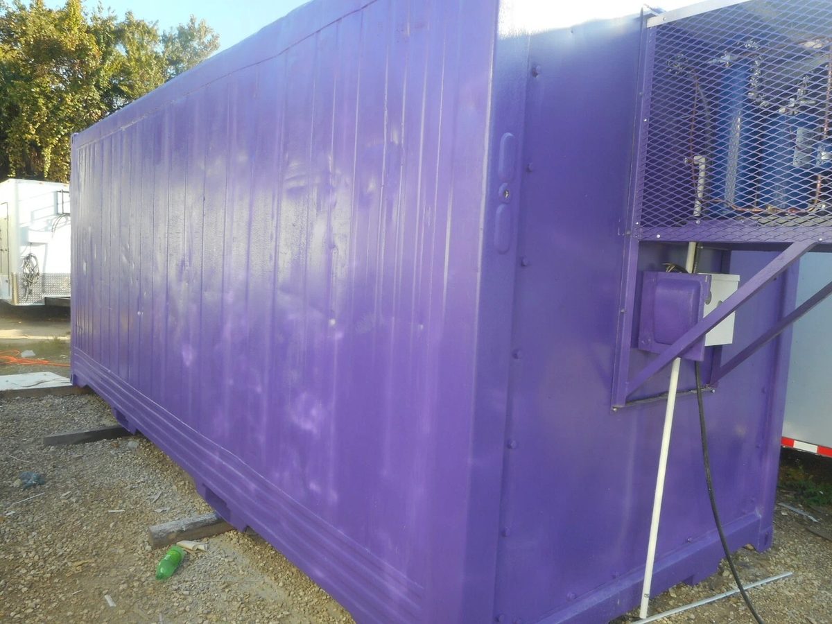 20ft Refurbished Cold Storage Container – Freezer/Cooler – purple cold storage container with external refrigeration equipment