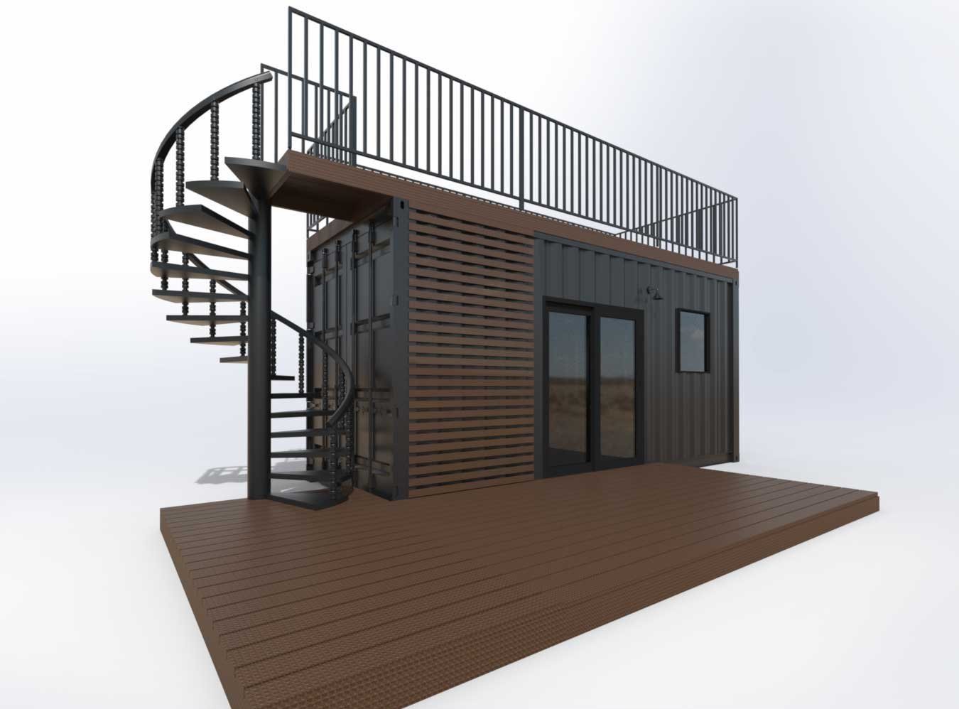 20ft Ezra Container Home – Open Layout, Full Bath – 20FT Ezra Modern Container Home | Turnkey Tiny House | Portable Prefab Container Home — 20ft — new in new condition (11)