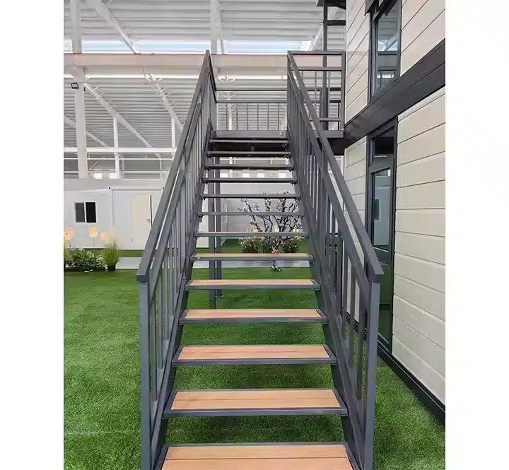 4-Bedroom Two-Story Container Home – Balcony, 2 Baths – 4 Bedroom 2 Story Luxury Modular Container Home Villa – Fully Furnished Prefabricated Portable House with Balcony — 20ft — new in new condition (2)