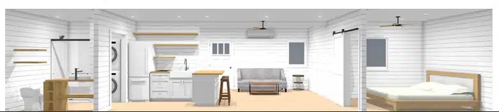 40ft + 20ft Container Home – The Luke, 1 Bed – The Luke | 1 Bedroom Shipping Container Home | 40FT + 20FT Luxury Container House — 20ft — new in new condition (11)