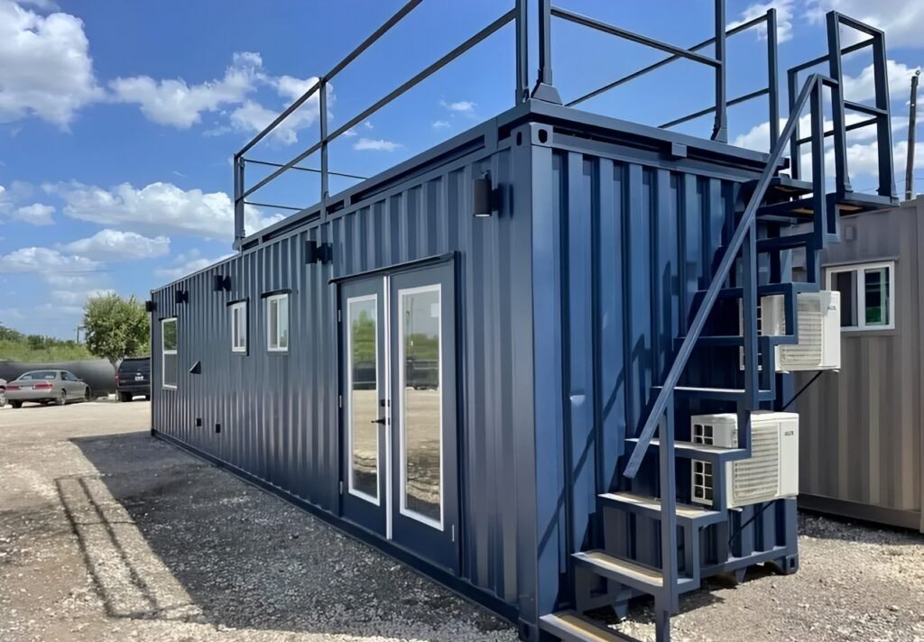 40ft 1-Bedroom High Cube Container Home – Rooftop Deck – Customized 40ft Shipping Container Made into Luxurious 1 Bedroom — 40ft — new in new condition