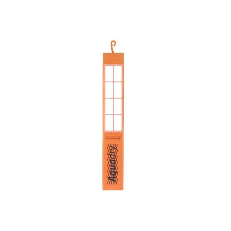 Container Dry Stick Moisture Absorber – Hanging Hook – An orange vertical moisture absorber stick with a hanging hook on a white background