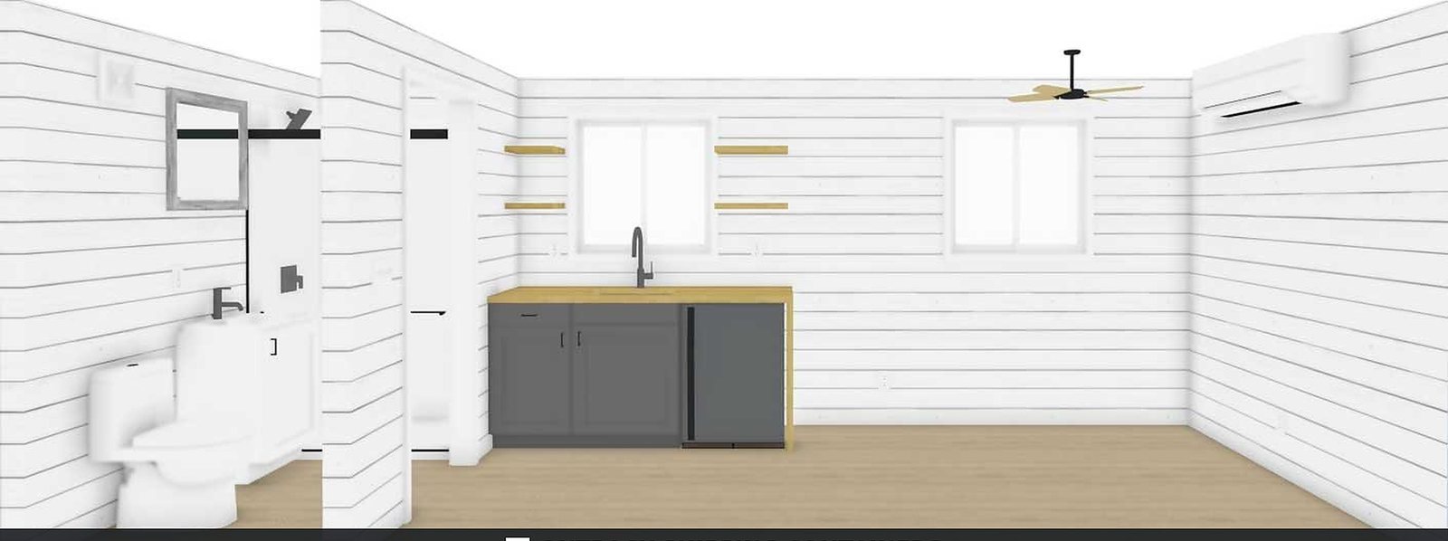 20ft Ezra Container Home – Open Layout, Full Bath – 20FT Ezra Modern Container Home | Turnkey Tiny House | Portable Prefab Container Home — 20ft — new in new condition (13)