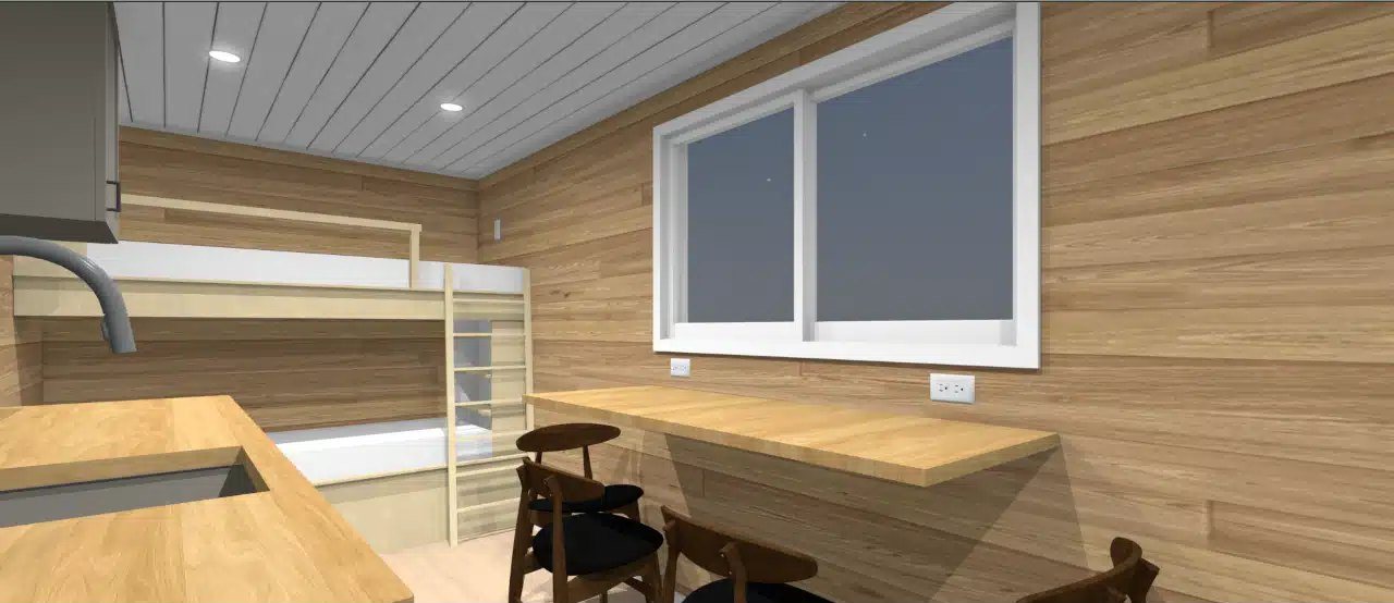 20ft Jack Container Cabin – Open Layout, Kitchenette & Bath – 20FT Jack Hunting Container Cabin | Off-Grid Container Home with Kitchen & Rooftop Deck — 20ft — new in new condition (15)