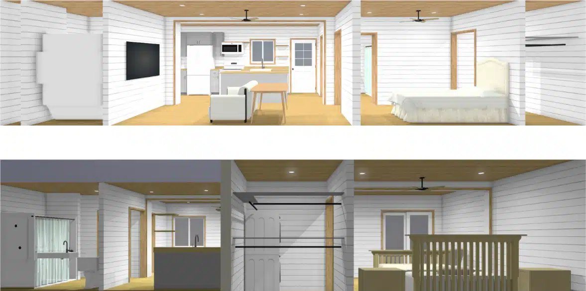 3-Module Container Home – The Huntington, 2 Bedrooms – The Huntington – Luxury Two Bedroom Shipping Container Home | Two 40ft + One 20ft Container Home — 20ft — new in new condition (2)