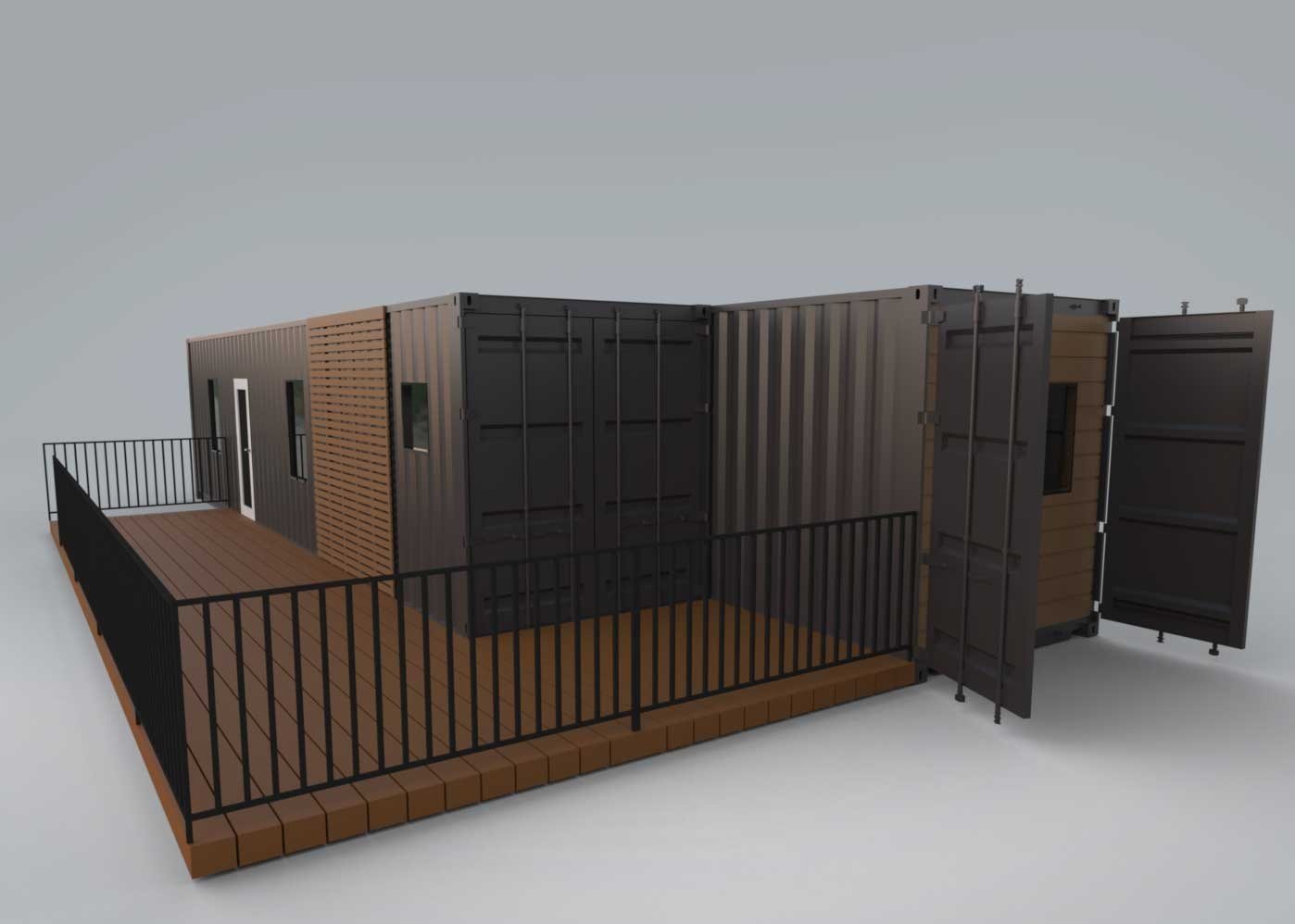 Two 40ft Container Home – The Clark, 2 Bedrooms – Luxury 2 Bedroom Shipping Container Home | The Clark | Two 40ft Containers — 40ft — new in new condition (2)