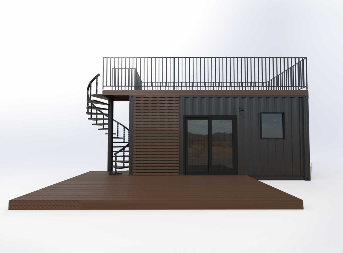 20ft Ezra Container Home – Open Layout, Full Bath – 20FT Ezra Modern Container Home | Turnkey Tiny House | Portable Prefab Container Home — 20ft — new in new condition (12)