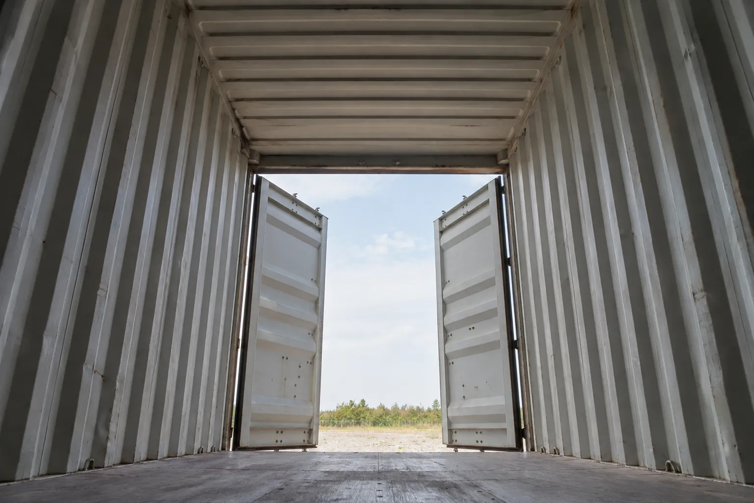 Container roof panels and connections requiring inspection for shipping container structural calculations