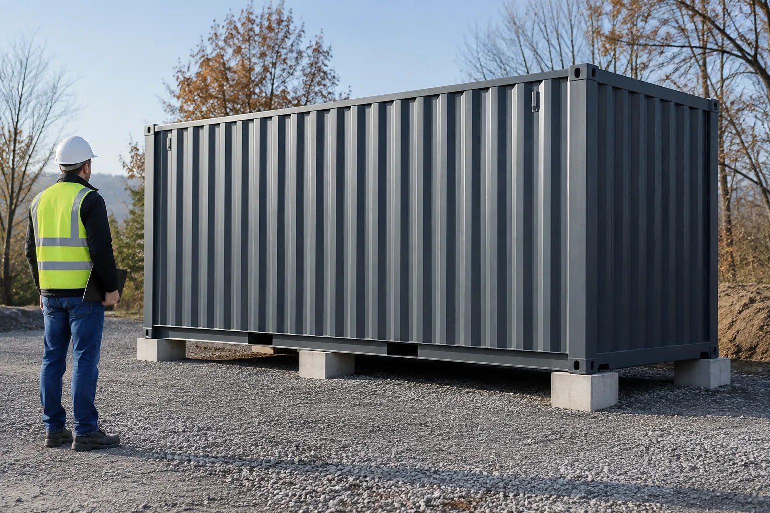 Container supports and placement checked against documented snow rated storage container assumptions